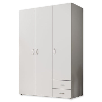 Stella Trading Kleiderschrank mit Drehtüren – Holzschrank für Schlafzimmer, zeitloses Design