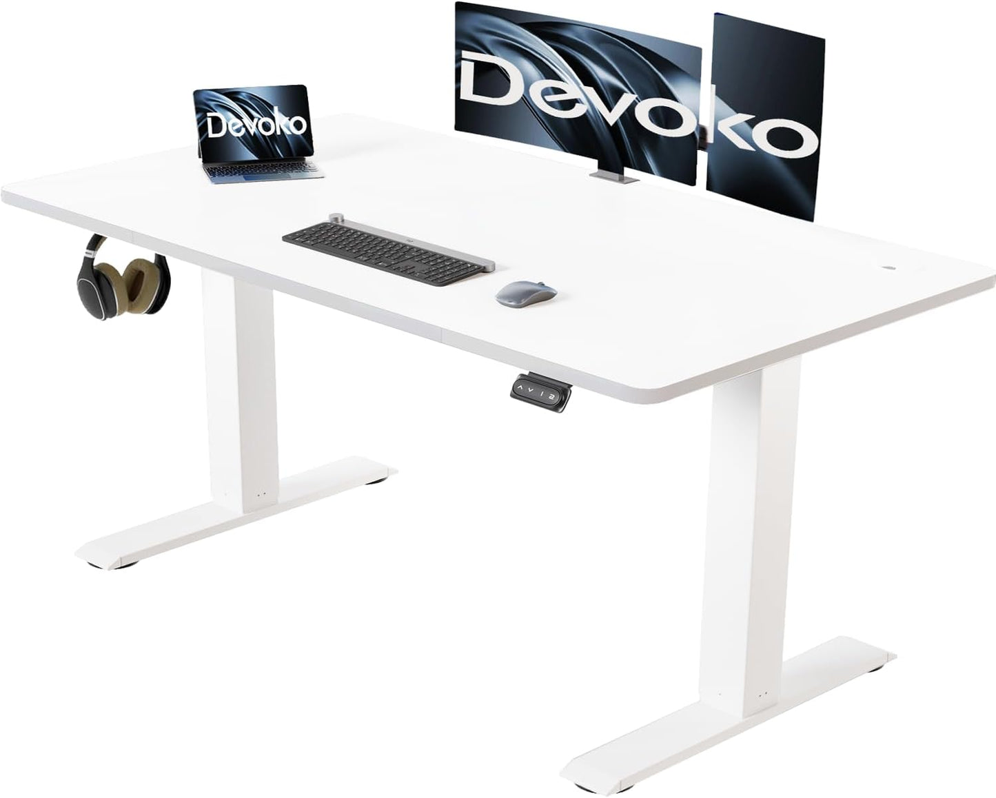 Devoko höhenverstellbarer Schreibtisch elektrisch – ergonomisch, stabil, mit Speicherfunktion