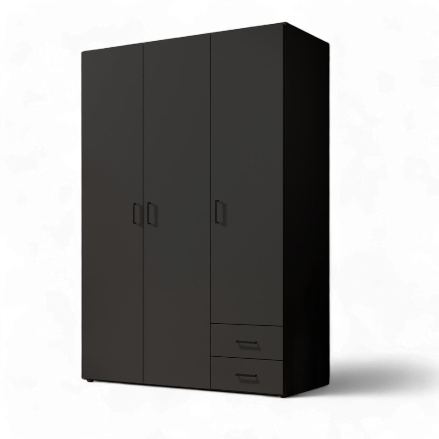 Stella Trading Kleiderschrank mit Drehtüren – Holzschrank für Schlafzimmer, zeitloses Design