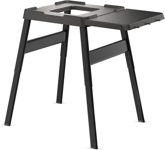 Ninja Woodfire Grillständer mit Beistelltisch – Verstellbarer Outdoor-Tisch für Elektrogrill & Pizzaofen, Schwarz