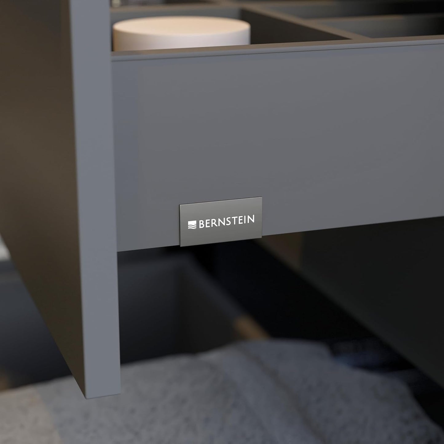 BERNSTEIN Badmöbel-Set Lavoa – Waschbecken mit Unterschrank, 2 Schubladen, Soft-Close, modernes Waschtisch-Set