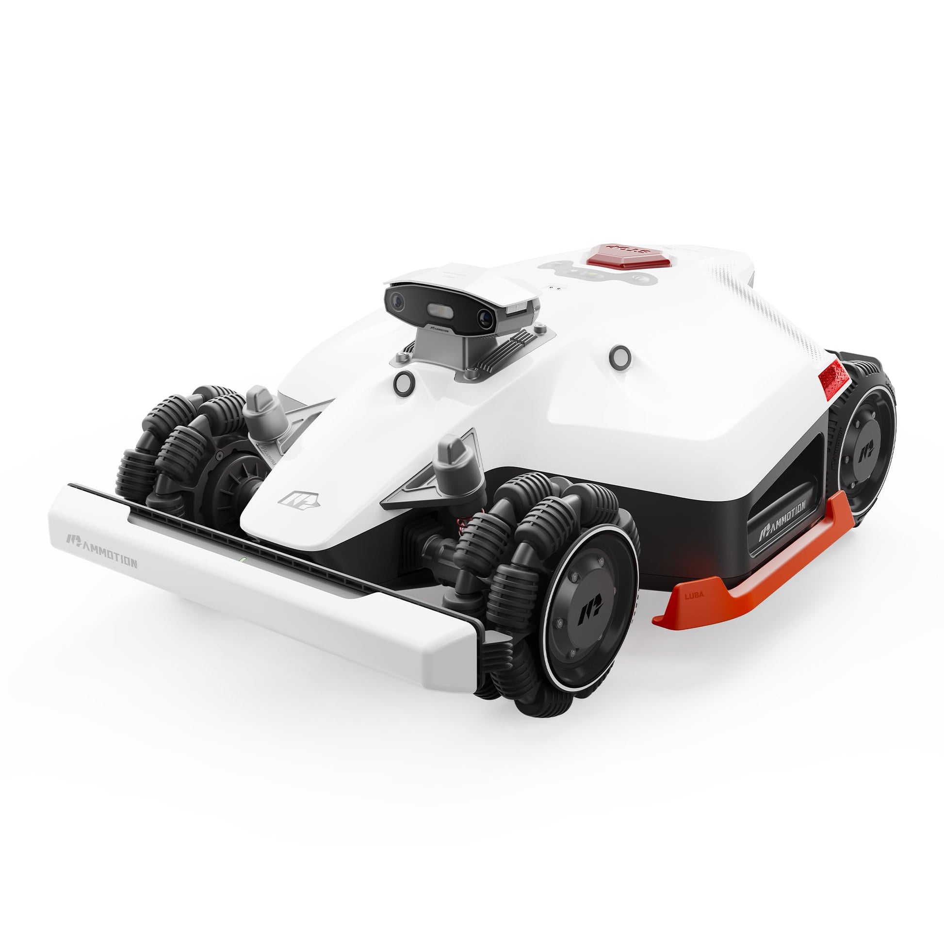 MAMMOTION LUBA 2 AWD 5000X Mähroboter ohne Begrenzungskabel, NetRTK+Vision, Keine RTK-Antenne erforderlich, Auto-Kartierung, Empf. 5000m², Max. 6600m², mit 4G-Modul, 80% Steigung