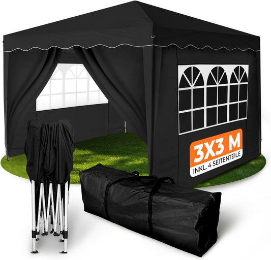 Kronenburg Faltpavillon Pop-Up Pavillon – UV50+, Wasserdicht, Mit Seitenteilen