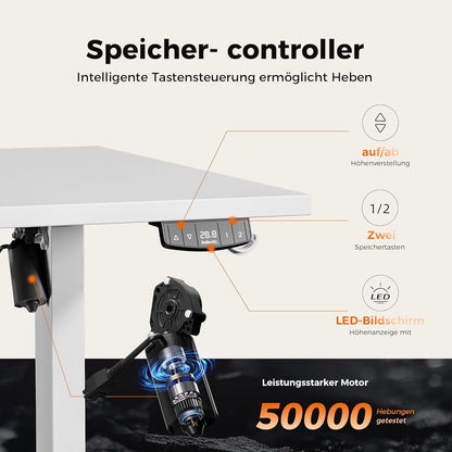 Agilestic höhenverstellbarer Schreibtisch elektrisch – ergonomisch, stabil, flexibel