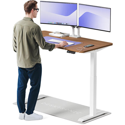 Desktronic HomeOne Elektrisch Höhenverstellbarer Schreibtisch, USB-Anschlüsse, Ergonomisch