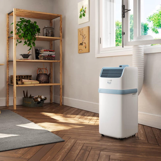 De'Longhi Pinguino Kompakt Mobiles Klimagerät 8.300 BTU/h Entfeuchtung Timer A