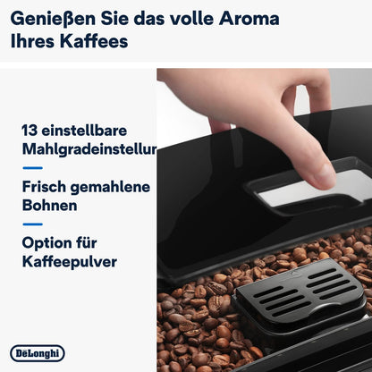 De'Longhi Magnifica S ECAM 22.110.B: Voller Kaffeegenuss auf Knopfdruck mit Milchschaum-Düse