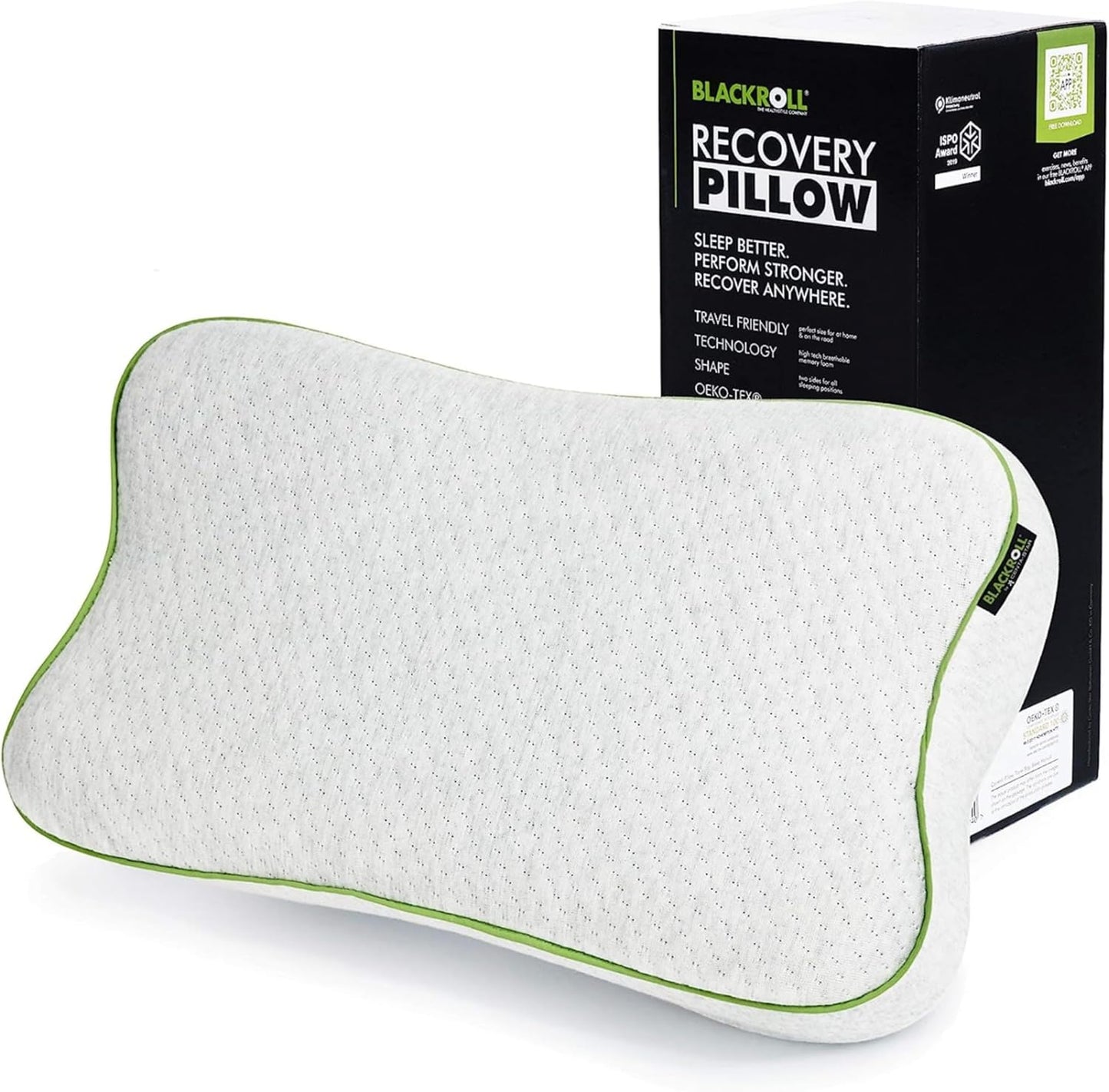 BLACKROLL Recovery Orthopädisches Nackenkissen – Memory Foam, Ergonomisch, Made in Germany