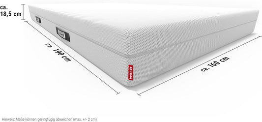 Bodyguard bett1 Matratze 2in1 QX-Schaum, 2 Härtegrade, abnehmbarer Bezug