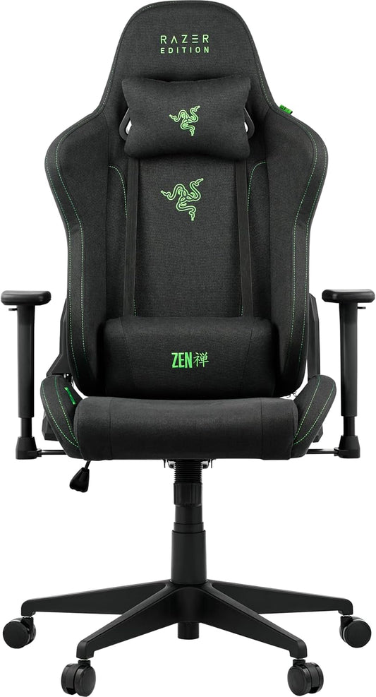 Razer Gaming Stuhl TAROK Essentials X Cloth, Schwarz, Stoffbezug, ergonomisch, bis 130 kg