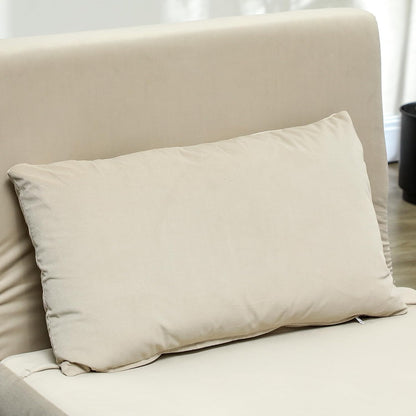 HOMCOM 3-in-1 Schlafsessel Beige – Klappsofa mit Bettfunktion & verstellbarer Rückenlehne
