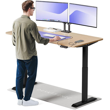 Desktronic HomeOne Elektrisch Höhenverstellbarer Schreibtisch, USB-Anschlüsse, Ergonomisch