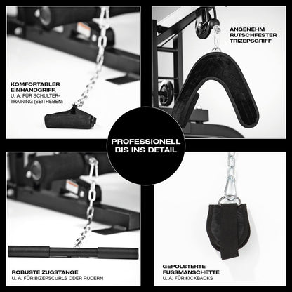 FitEngine Kraftstation: Komplettes Home Gym mit 67 kg Gewichten