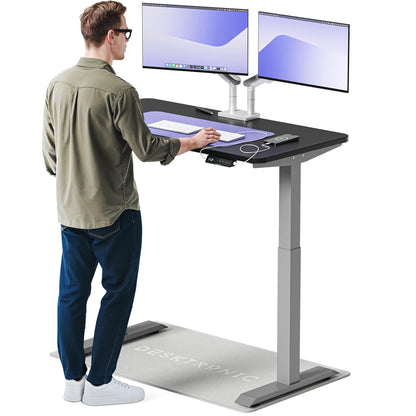 Desktronic HomeOne Elektrisch Höhenverstellbarer Schreibtisch, USB-Anschlüsse, Ergonomisch