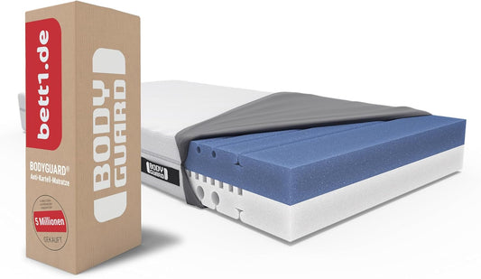 Bodyguard bett1 Matratze 2in1 QX-Schaum, 2 Härtegrade, abnehmbarer Bezug