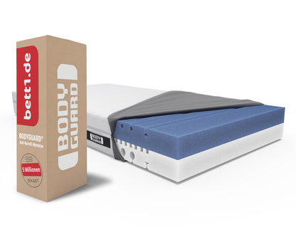 Bodyguard bett1 Matratze 2in1 QX-Schaum, 2 Härtegrade, abnehmbarer Bezug