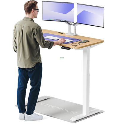 Desktronic HomeOne Elektrisch Höhenverstellbarer Schreibtisch, USB-Anschlüsse, Ergonomisch