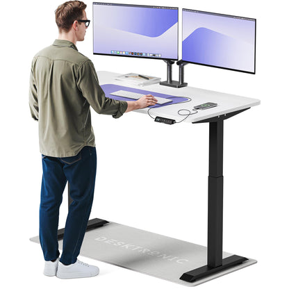 Desktronic HomeOne Elektrisch Höhenverstellbarer Schreibtisch, USB-Anschlüsse, Ergonomisch