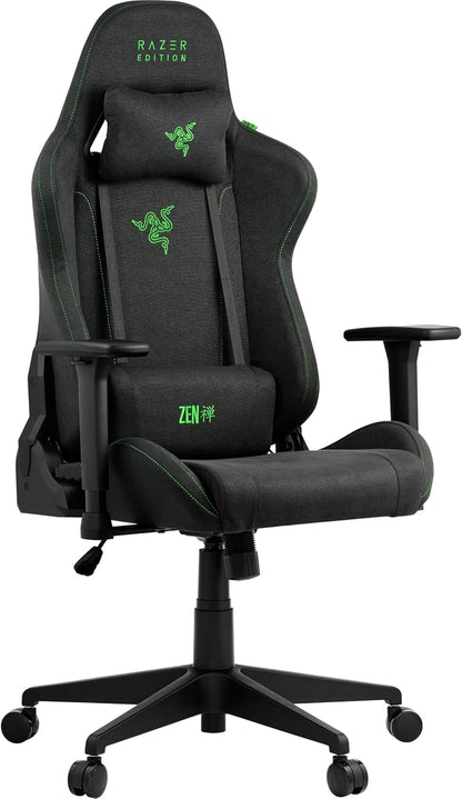 Razer Gaming Stuhl TAROK Essentials X Cloth, Schwarz, Stoffbezug, ergonomisch, bis 130 kg