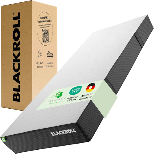 BLACKROLL Recovery Base Matratze 90x200 cm – Hybrid-Memory-Schaum, Mittelfest, Schwarz