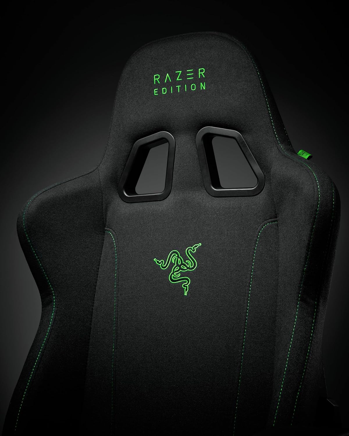 Razer Gaming Stuhl TAROK Essentials X Cloth, Schwarz, Stoffbezug, ergonomisch, bis 130 kg