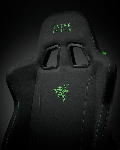 Razer Gaming Stuhl TAROK Essentials X Cloth, Schwarz, Stoffbezug, ergonomisch, bis 130 kg