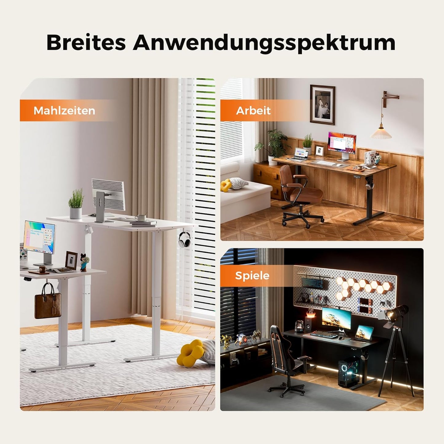 Agilestic höhenverstellbarer Schreibtisch elektrisch – ergonomisch, stabil, flexibel