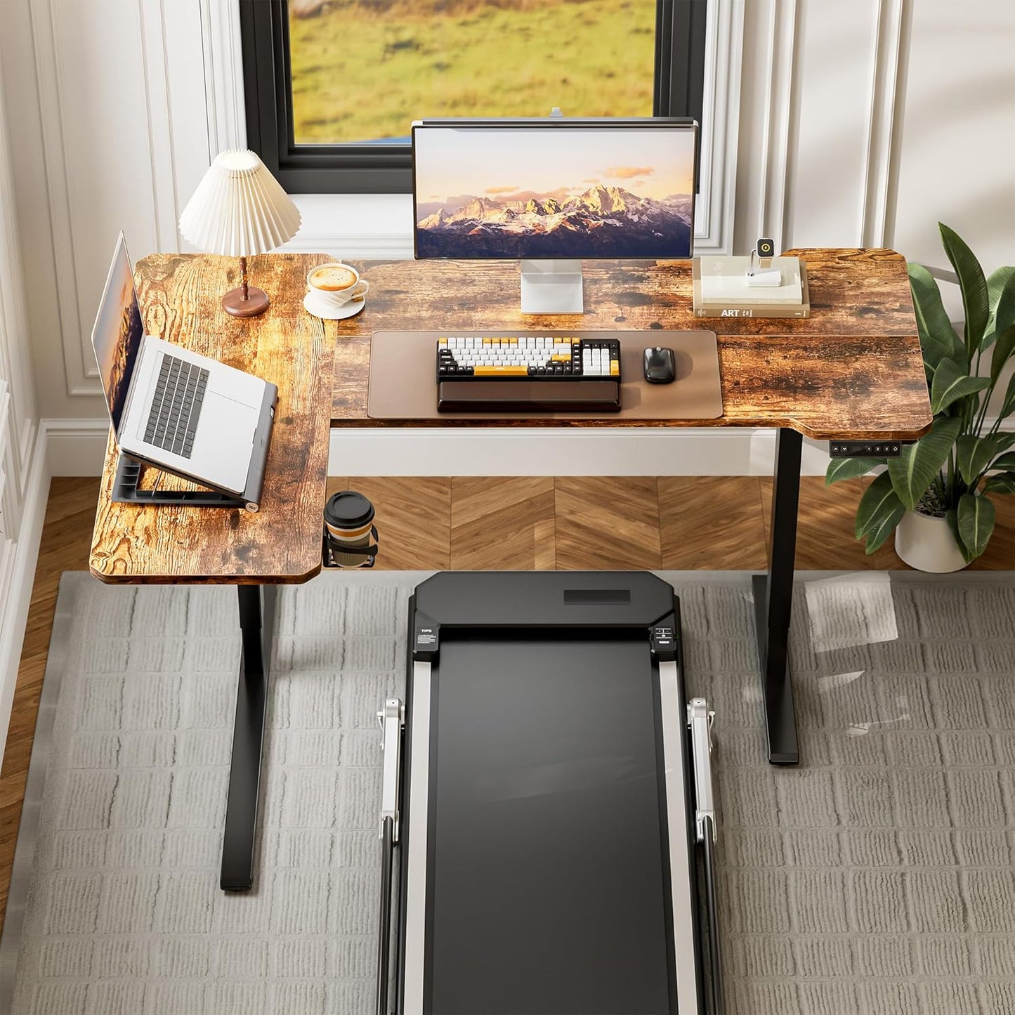 Acrolix Eckschreibtisch elektrisch höhenverstellbar – L-Form, ergonomisch, stabil
