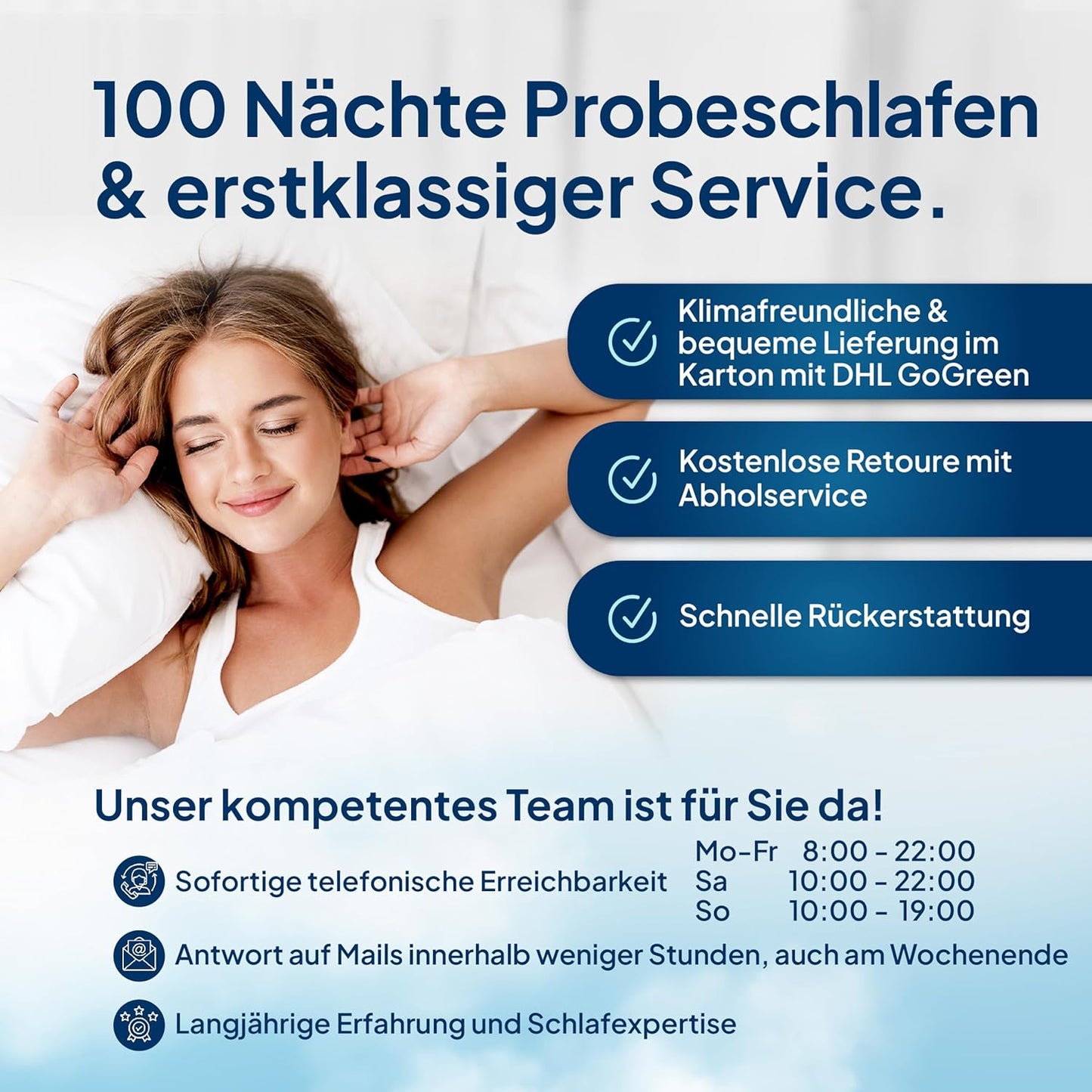 AM Qualitätsmatratzen Gelschaum-Topper – Memory-Schaum, Atmungsaktiv, Lyocell Bezug, Antirutsch