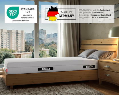 Bodyguard bett1 Matratze 2in1 QX-Schaum, 2 Härtegrade, abnehmbarer Bezug