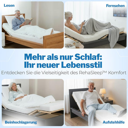 RehaSleep Komfort Lattenrost elektrisch verstellbar, Birkenholz, Made in Germany