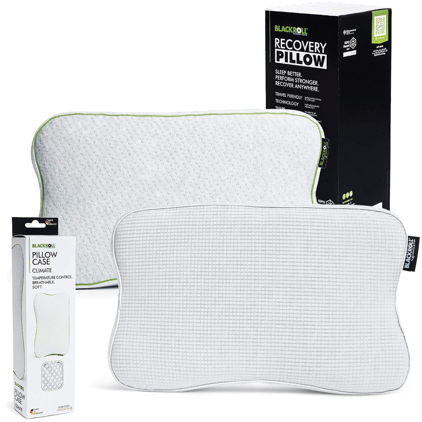 BLACKROLL Recovery Orthopädisches Nackenkissen – Memory Foam, Ergonomisch, Made in Germany