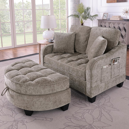 Gelukueub Multifunktionales Sofa-Bett 2-in-1 – Modernes Schlafsofa mit Stauraum, platzsparend